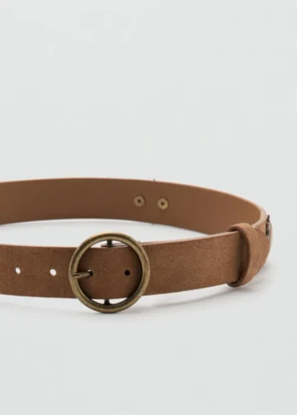 Cintura in pelle con disegni a forma di sole