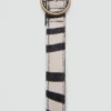 Cintura in pelle con stampa animalier Cintura in pelle con stampa animalier