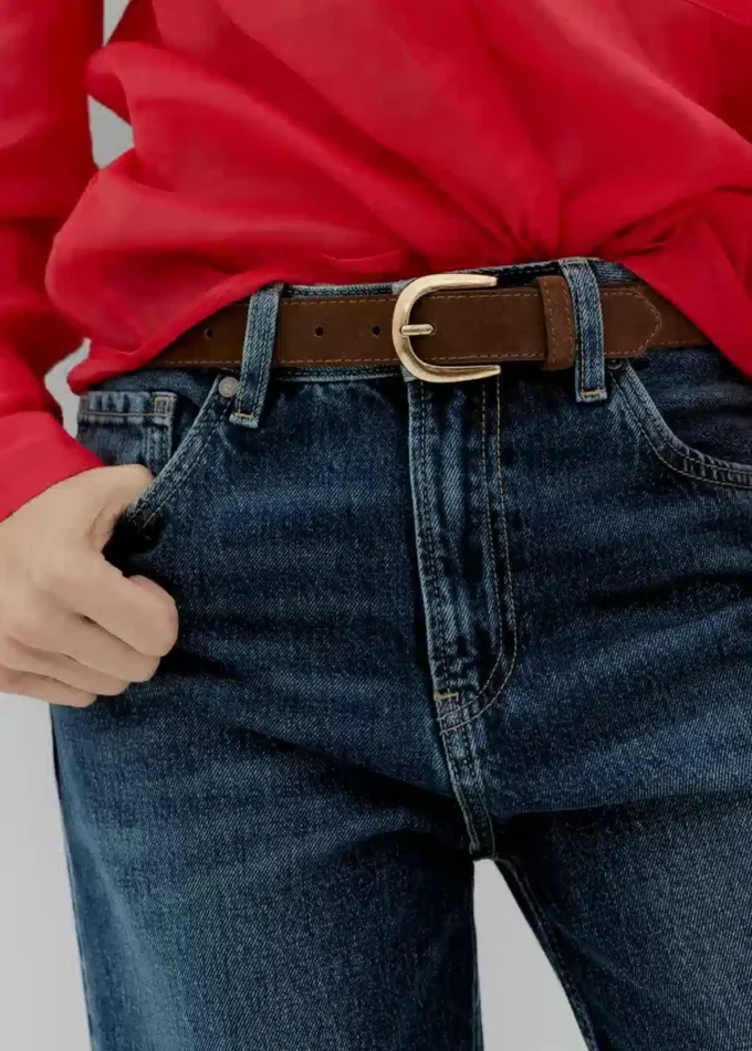 Cintura in pelle scamosciata Cintura in pelle scamosciata