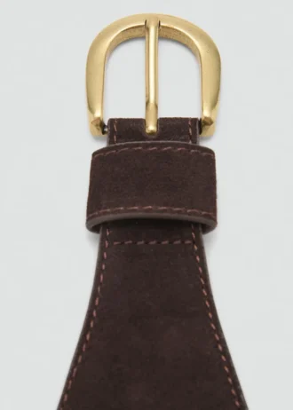 Cintura obi in pelle scamosciata