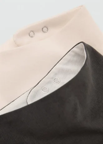 Confezione da 2 bavaglini in cotone