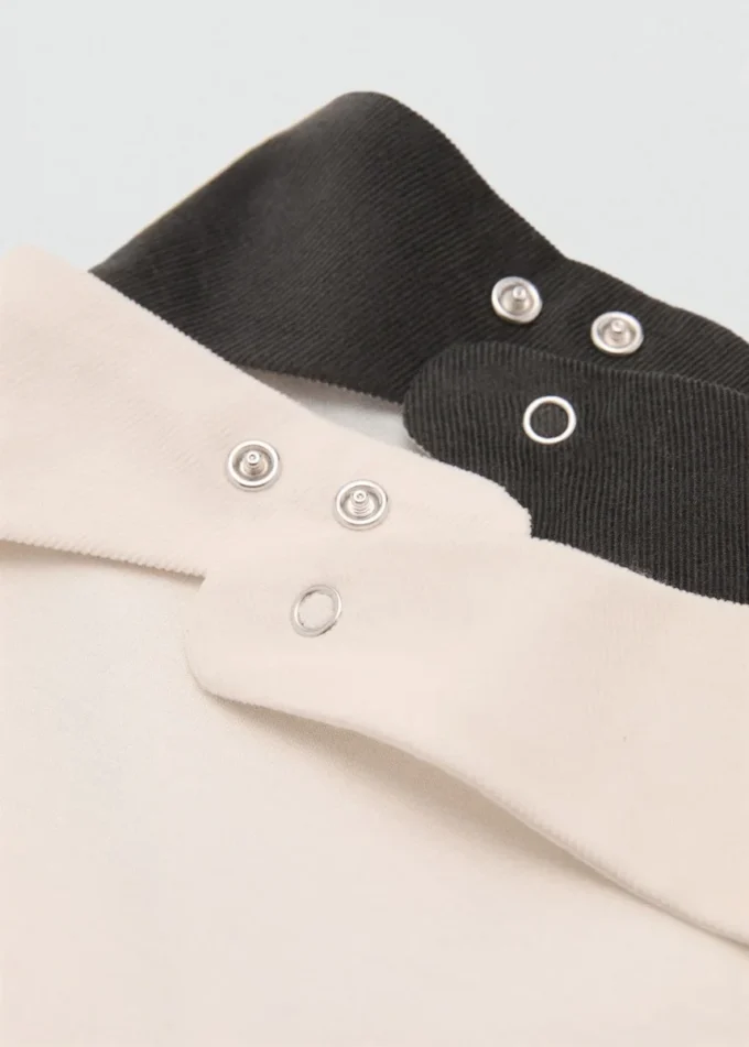 Confezione da 2 bavaglini in cotone Confezione da 2 bavaglini in cotone