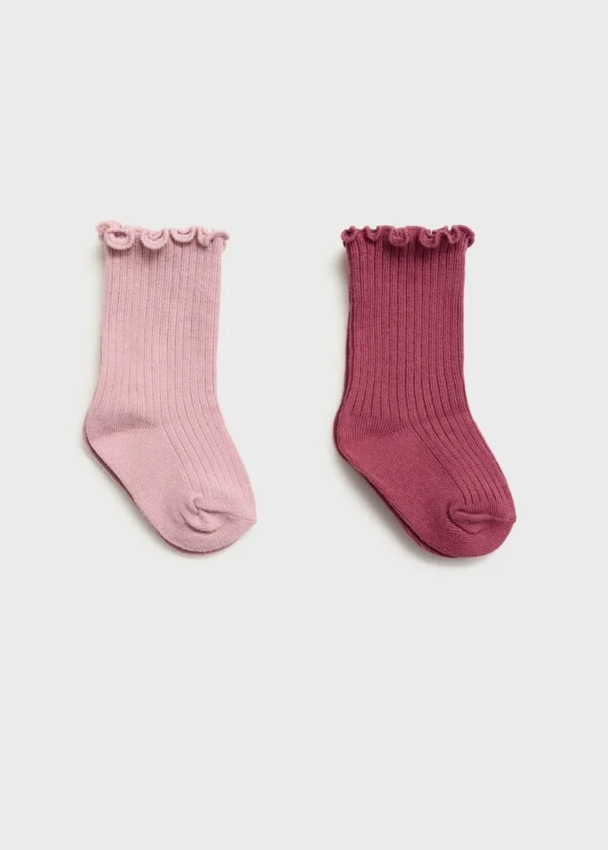 Confezione da 2 calzini a coste