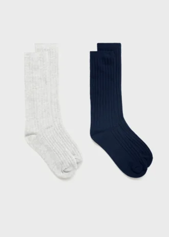 Confezione da 2 calzini a coste