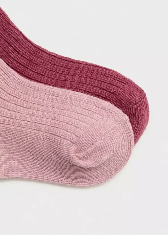 Confezione da 2 calzini a coste
