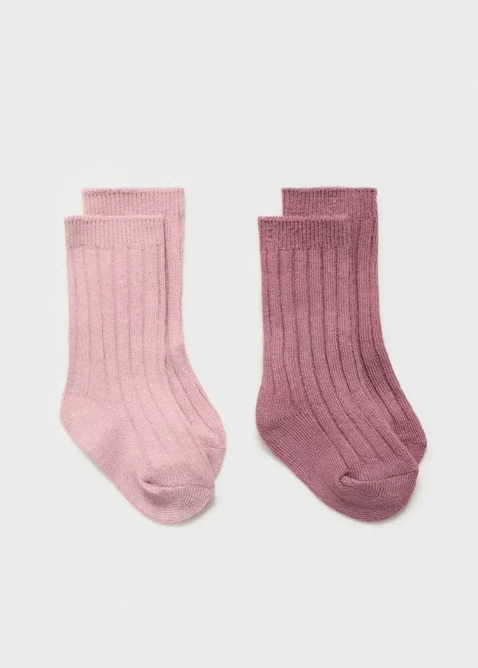 Confezione da 2 calzini a coste Confezione da 2 calzini a coste