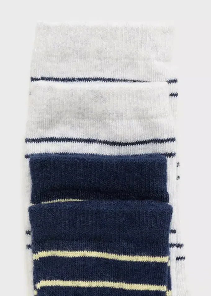 Confezione da 2 calzini a righe Confezione da 2 calzini a righe