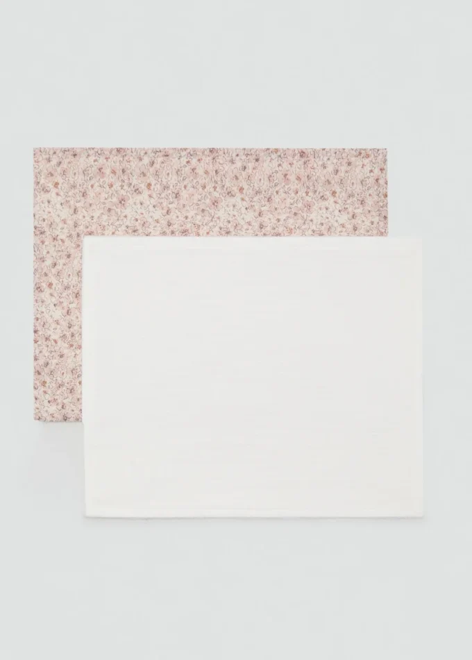 Confezione da 2 scialli in cotone stampato Confezione da 2 scialli in cotone stampato