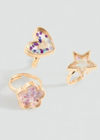 Confezione da 3 anelli combinati