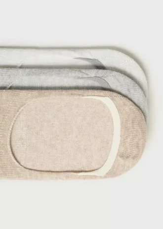 Confezione da 3 paia di calzini invisibili Confezione da 3 paia di calzini invisibili