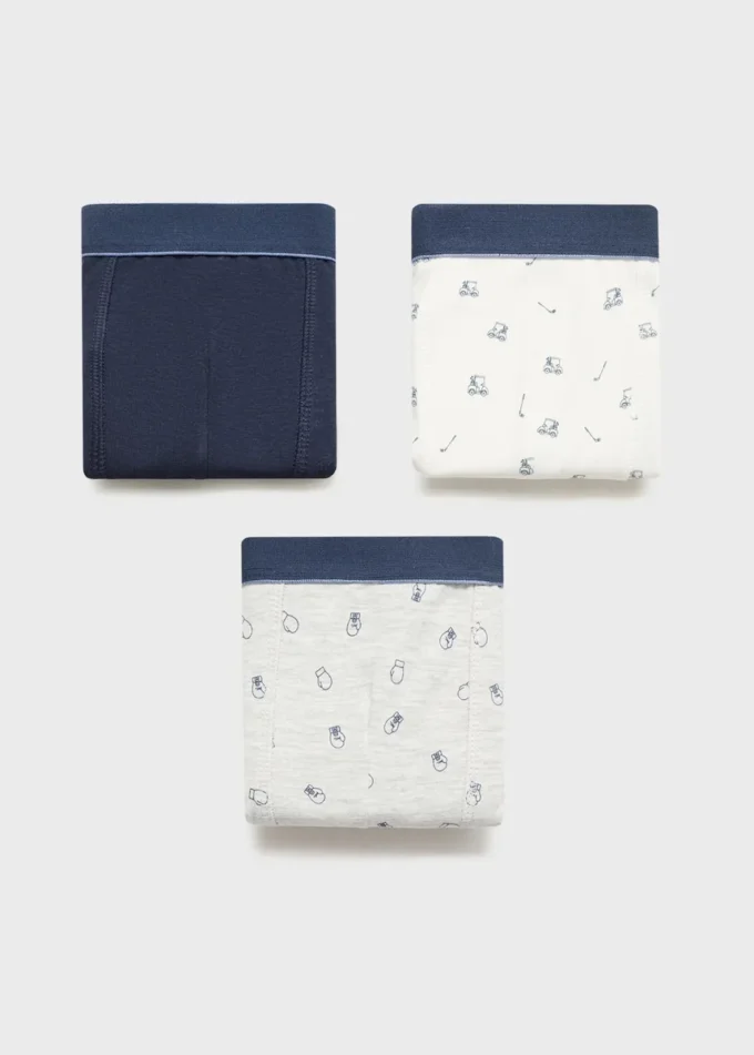 Confezione da 3 slip combinati