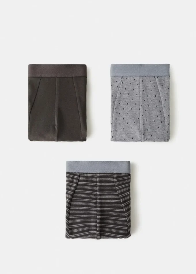 Confezione da 3 slip combinati in cotone Confezione da 3 slip combinati in cotone