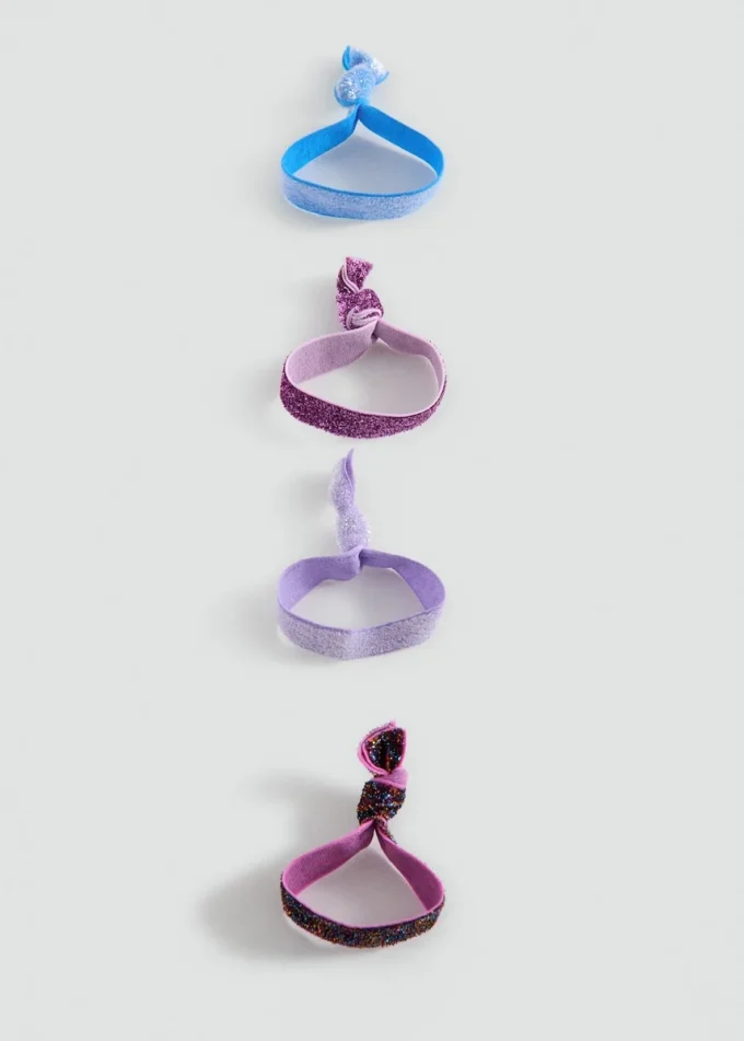 Confezione da 4 elastici per capelli