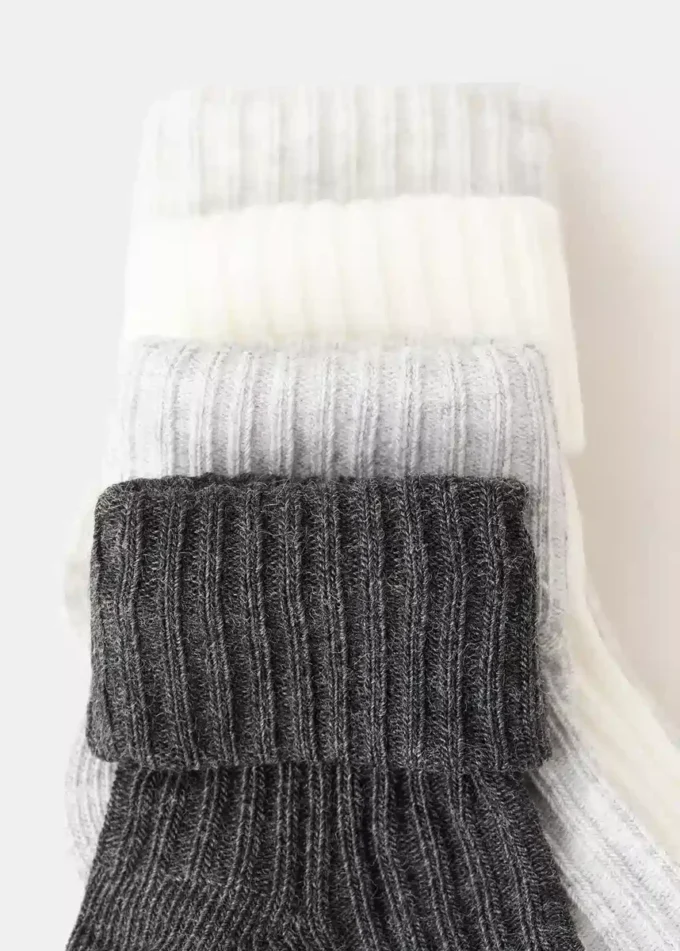 Confezione da 4 paia di calzini a coste Confezione da 4 paia di calzini a coste