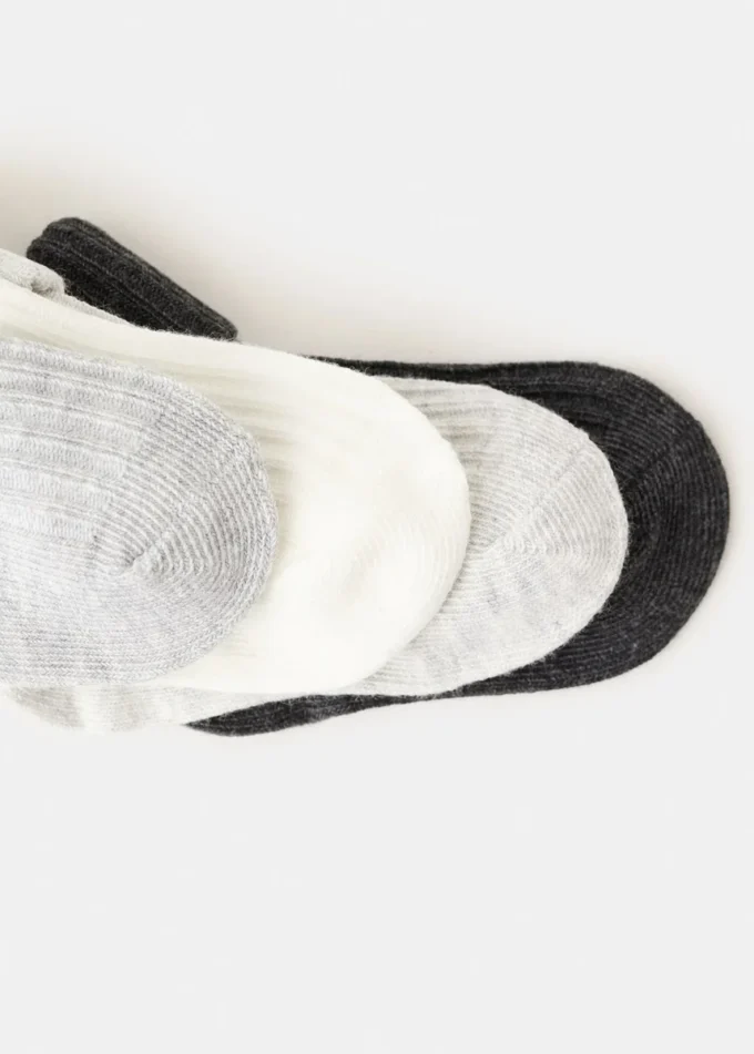 Confezione da 4 paia di calzini a coste Confezione da 4 paia di calzini a coste