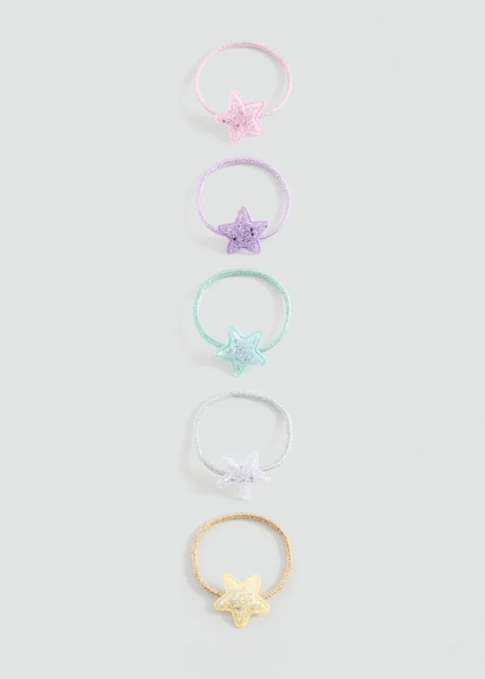 Confezione da 5 elastici per capelli