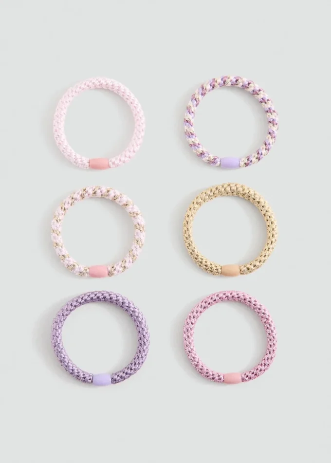 Confezione da 6 elastici per capelli