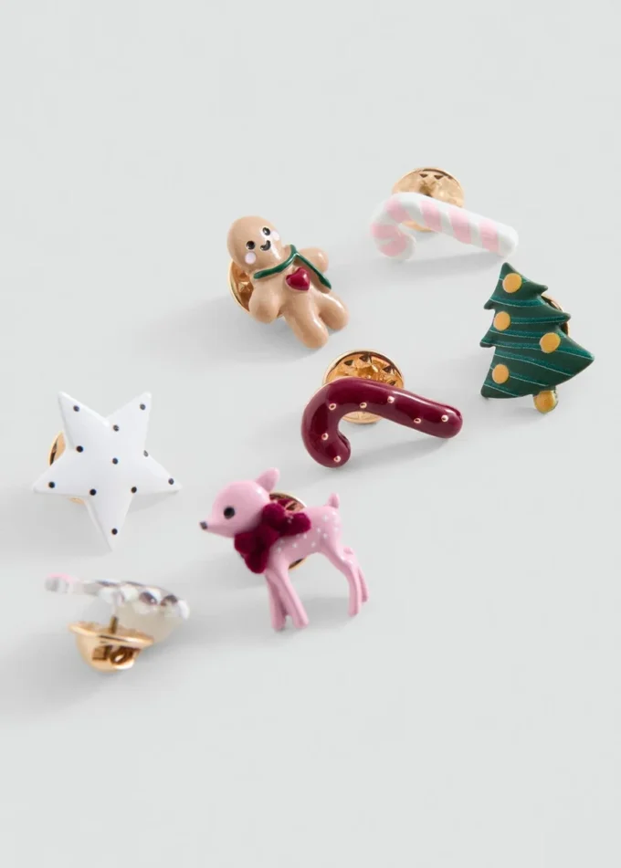 Confezione di spille natalizie Confezione di spille natalizie