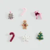 Confezione di spille natalizie Confezione di spille natalizie