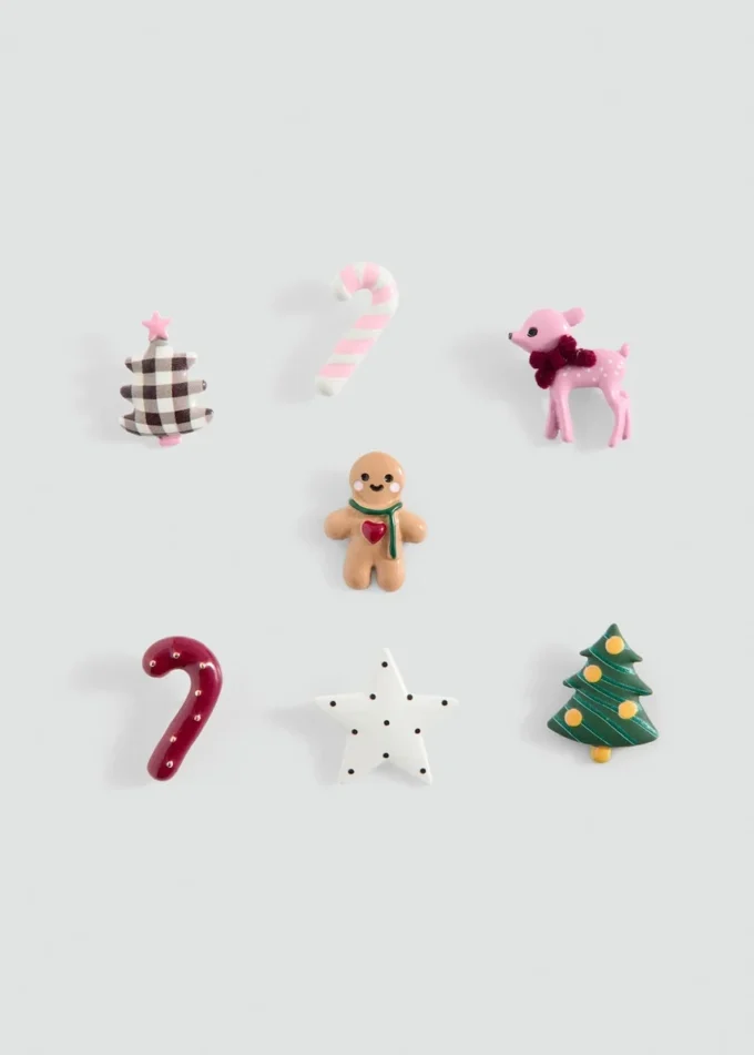 Confezione di spille natalizie Confezione di spille natalizie