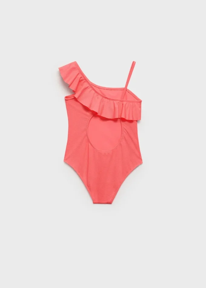 Costume da bagno asimmetrico con volant Costume da bagno asimmetrico con volant