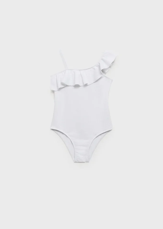 Costume da bagno asimmetrico con volant Costume da bagno asimmetrico con volant