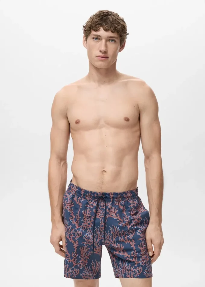 Costume da bagno con stampa corallo Costume da bagno con stampa corallo