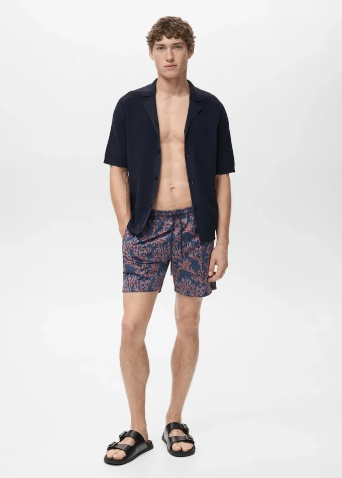 Costume da bagno con stampa corallo Costume da bagno con stampa corallo