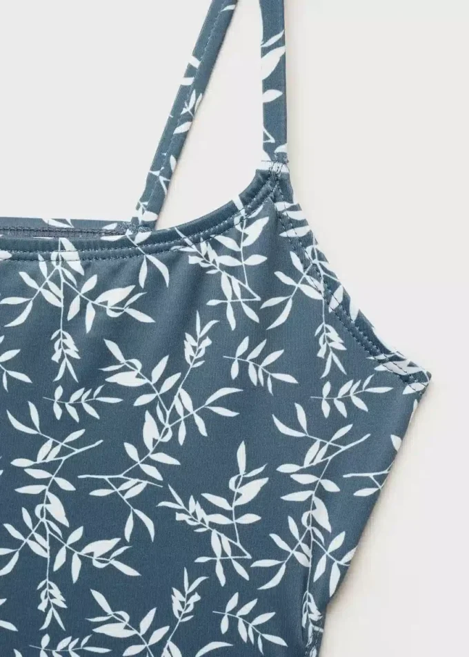 Costume da bagno con stampa foglie Costume da bagno con stampa foglie
