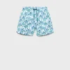 Costume da bagno con stampa palme Costume da bagno con stampa palme