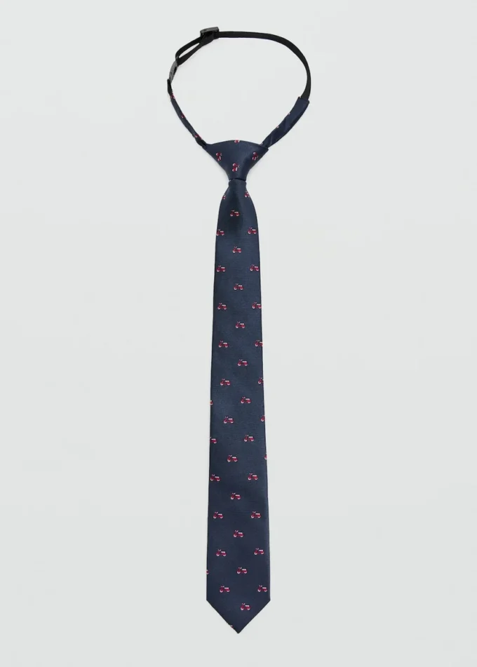 Cravatta con stampa moto Cravatta con stampa moto