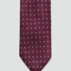 Cravatta in seta con motivo geometrico