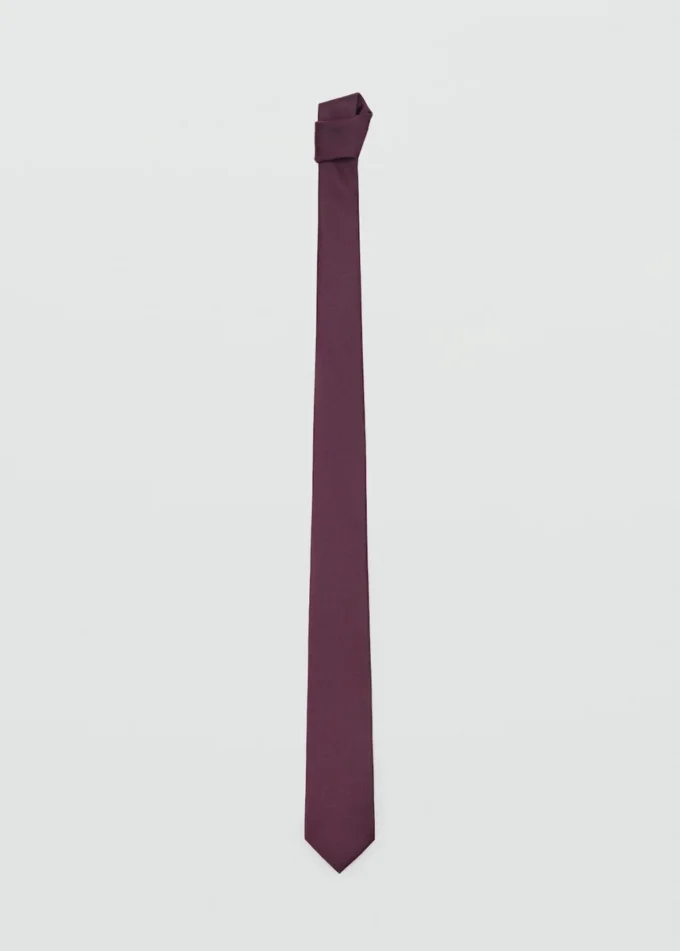 Cravatta liscia microstrutturata