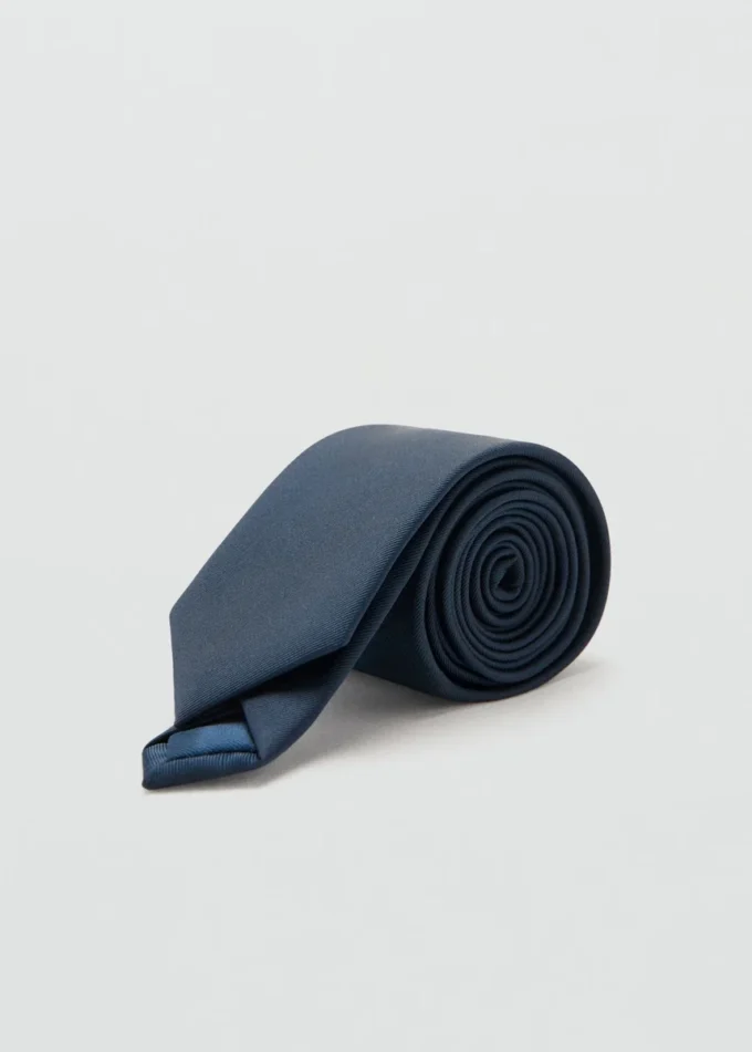 Cravatta liscia microstrutturata