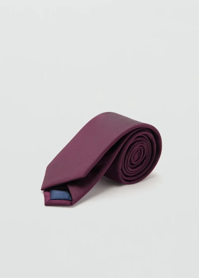 Cravatta liscia microstrutturata