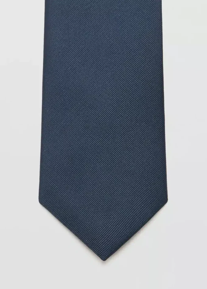 Cravatta liscia microstrutturata