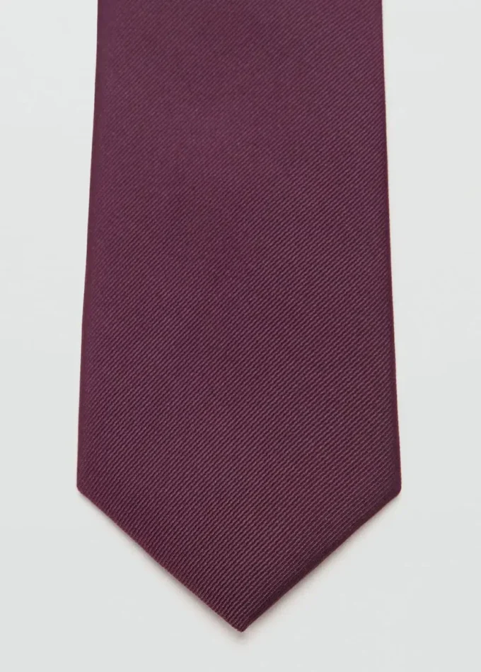 Cravatta liscia microstrutturata