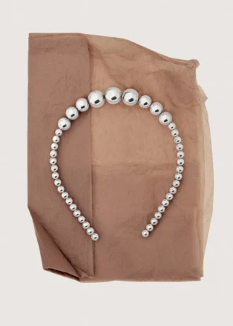 Fascia per capelli con applicazioni di perline