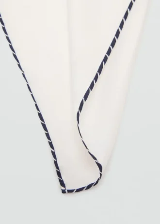 Fazzoletto da taschino ricamato 100% seta