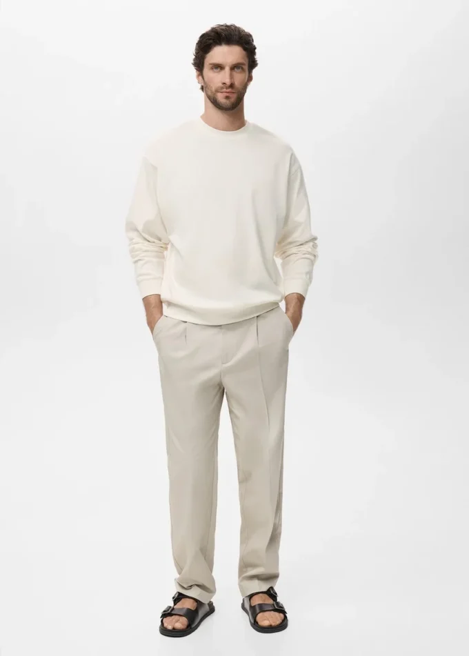 Felpa 100% cotone dalla vestibilità morbida