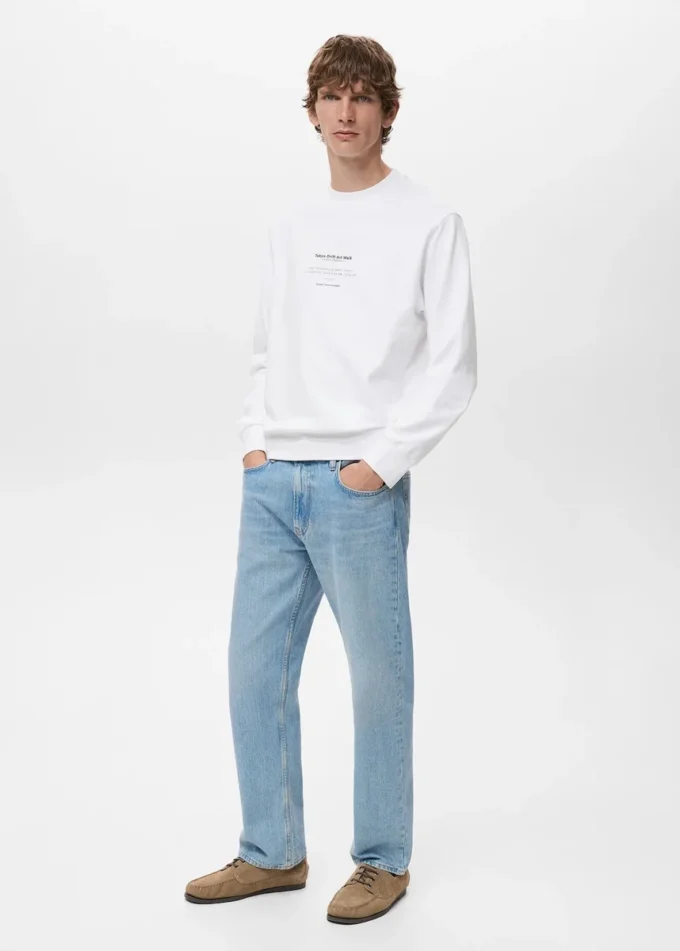 Felpa 100% cotone testo Felpa 100% cotone testo