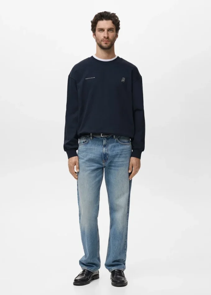 Felpa 100% cotone testo Felpa 100% cotone testo