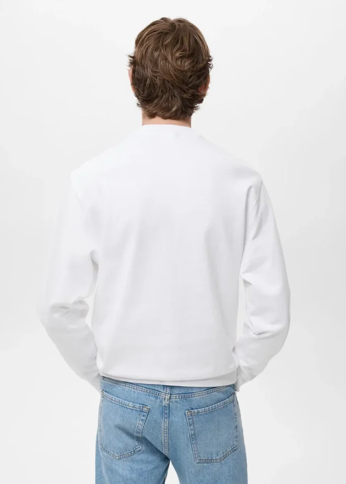 Felpa 100% cotone testo Felpa 100% cotone testo