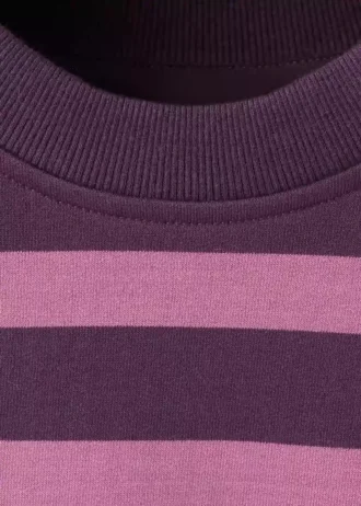 Felpa a righe in misto cotone