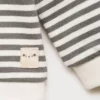 Felpa a righe in misto cotone
