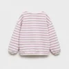 Felpa a righe in misto cotone