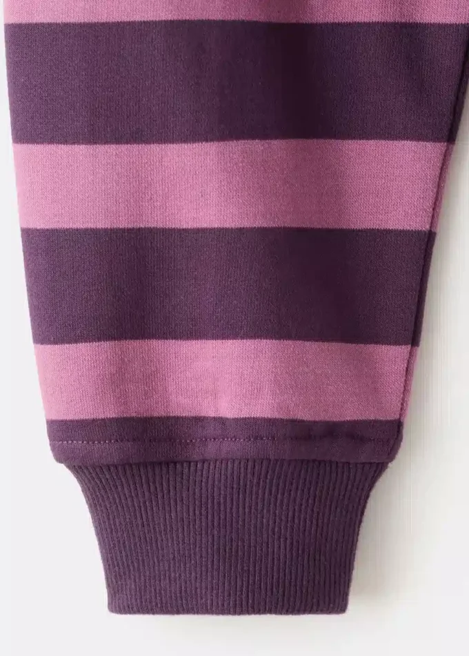 Felpa a righe in misto cotone