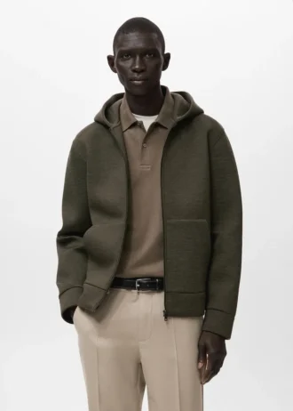 Felpa con cappuccio e zip