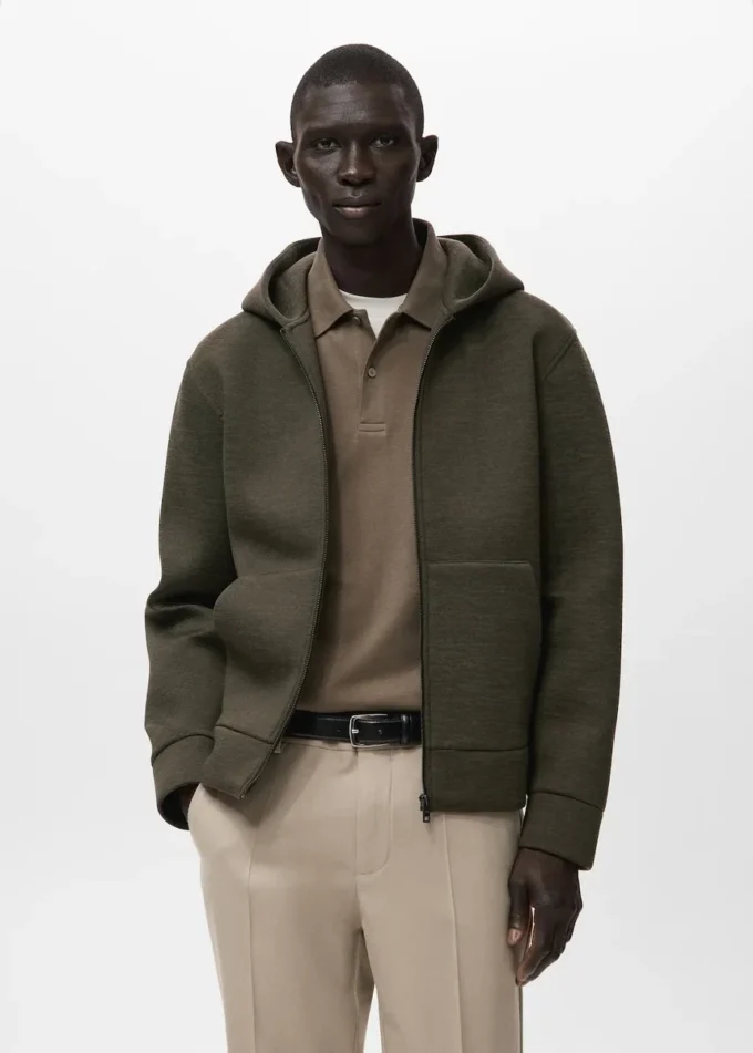 Felpa con cappuccio e zip Felpa con cappuccio e zip