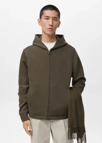 Felpa con cappuccio e zip